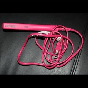 Mini Hot Pink Amika Hair Straightener